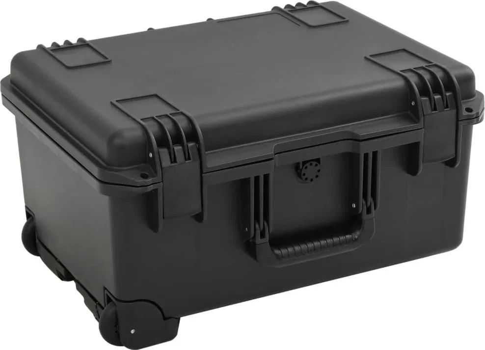 vidaXL Werkzeugkoffer im Flugkoffer-Design, schwarz, 54 x 41,5 x 29 cm, PP