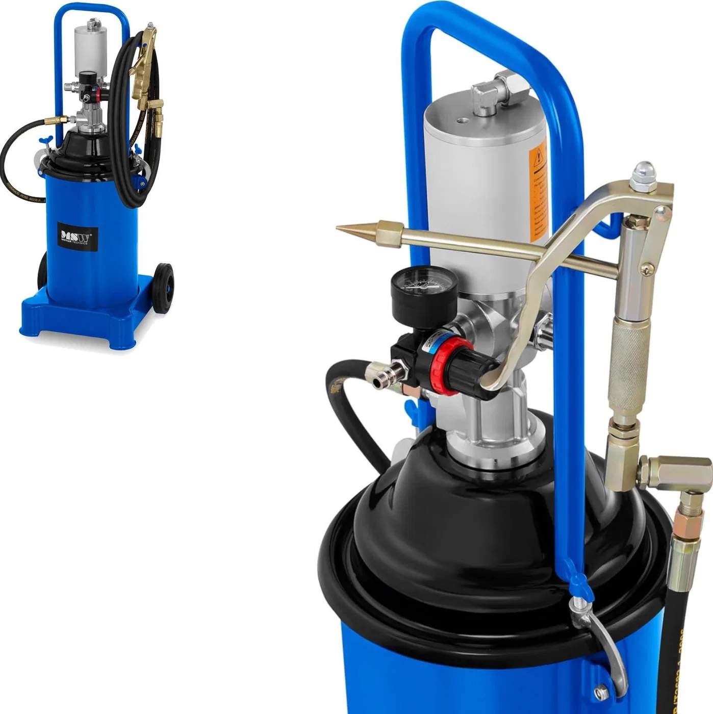 MSW Pneumatische Schmiervorrichtung für Maschinen 50:1 12 l SET