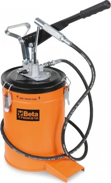 Beta Tools Hebel-Schmiervorrichtung, 10 kg, mit 2 m langem Schlauch (1750kg10)