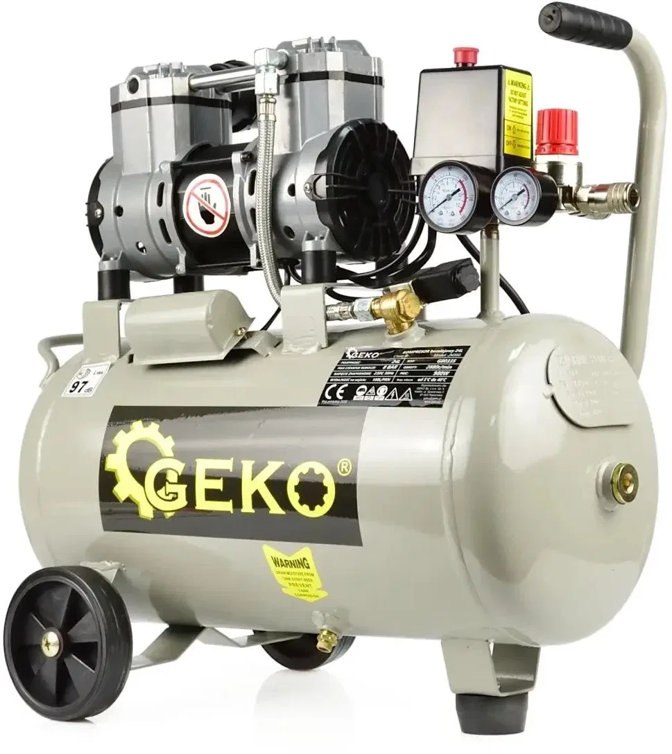 Ölfreier Zweikolbenkompressor, 24 l, 980 W (1)