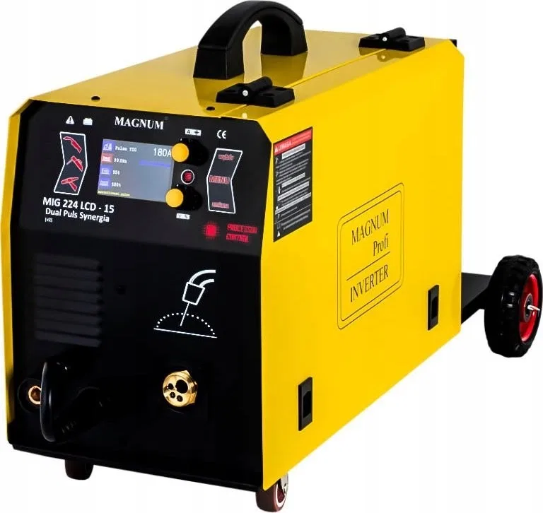Magnum SEMI-AUTOMATIC SPAW.INV. MIG-224 LCD V2 DUAL PLUS MMA SYNERGY + CHASSIS...