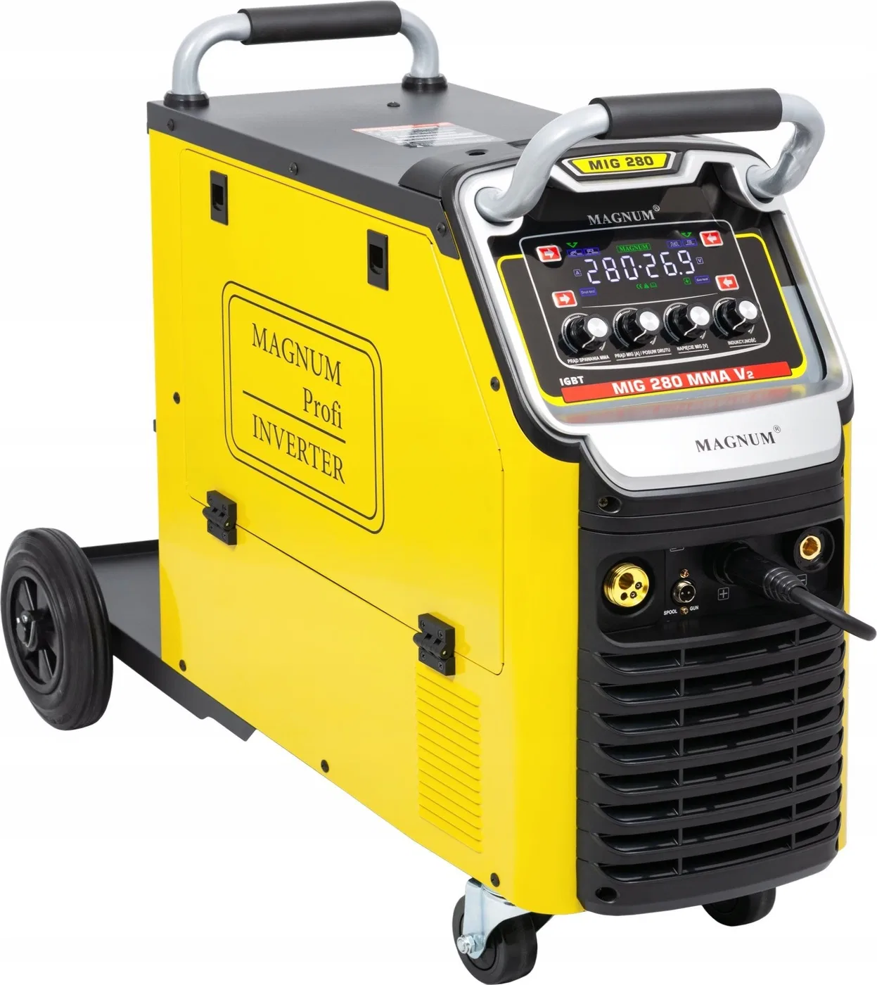 Beschaffung SEMI-AUTOMATIC SPAW.INV. MIG-280 MMAV2 IGBT 4x4, 300 A/60 %, 400 V, MB24/5, GP50, MIT, MMA-Kabel, D300, W16P5