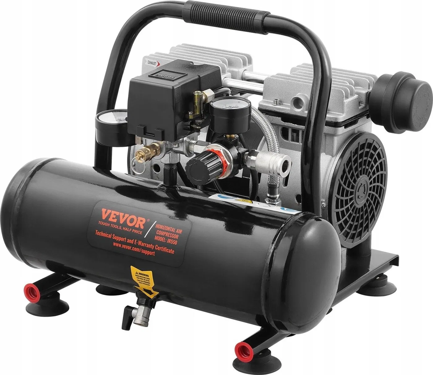 Tragbarer Luftkompressor 750 W, 4 l