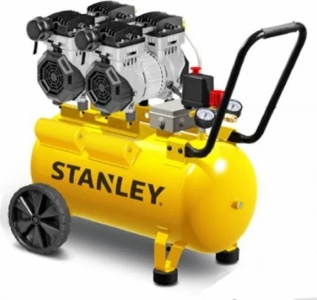 Stanley-Kompressor, ölfreier, extrem leiser Kompressor, 50 l, 230 V, 8 bar (1 Stück)