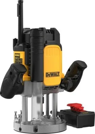 Dewalt-Oberfräse, 2300 W, 6–12 mm, Drehzahlregelung + Fernschalter