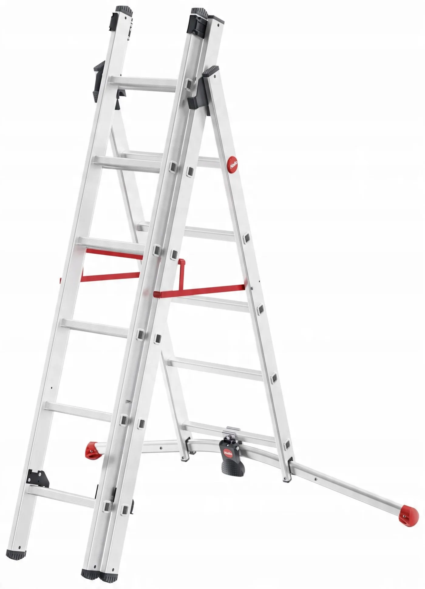 Kombinierte Rinnen S100 Hailo ProfiLOT / Aluminium / 2x6+1x5 4007126024985
