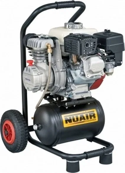 Nuair-Kompressor – Ölkompressor mit Verbrennungsmotor, Honda-Motor 9,5 l, 4 PS (1 Stück)