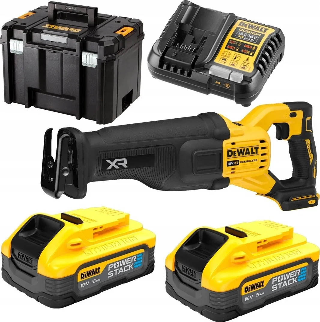 Dewalt 18-V-XR-Säbelsäge mit 2 x 5-Ah-Akku