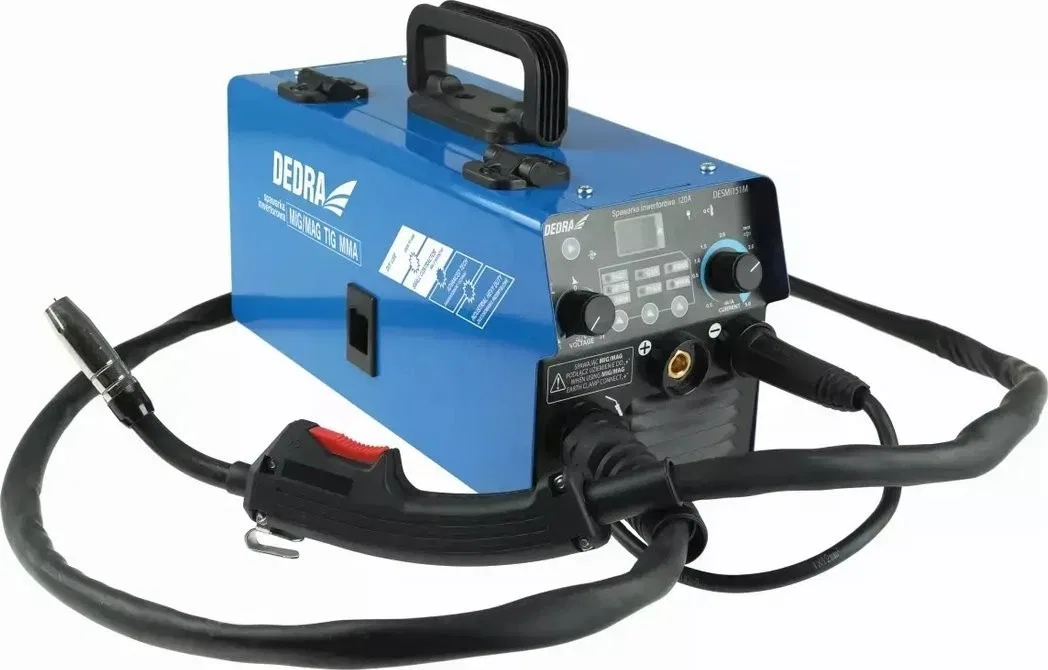 Dedra IGBT-Inverter-Schweißgerät MIG/MAG, 120 A, mit TIG- und MMA-Funktion