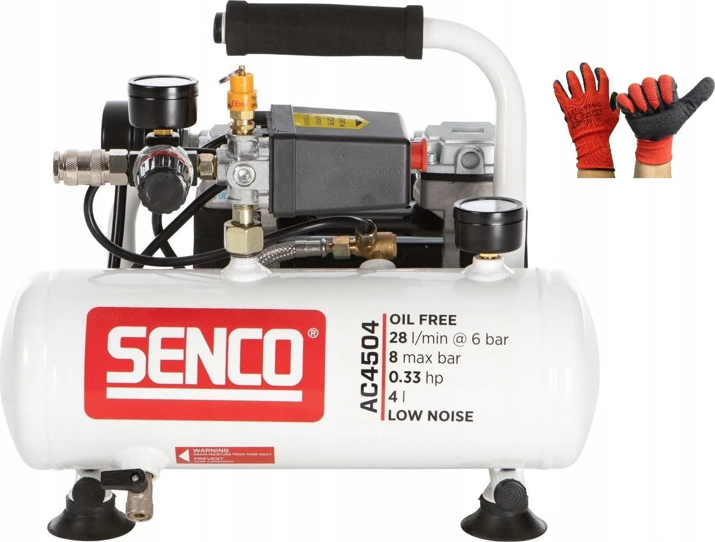 SENCO Silent Air Compressor 4 l, AC4504, SENCO