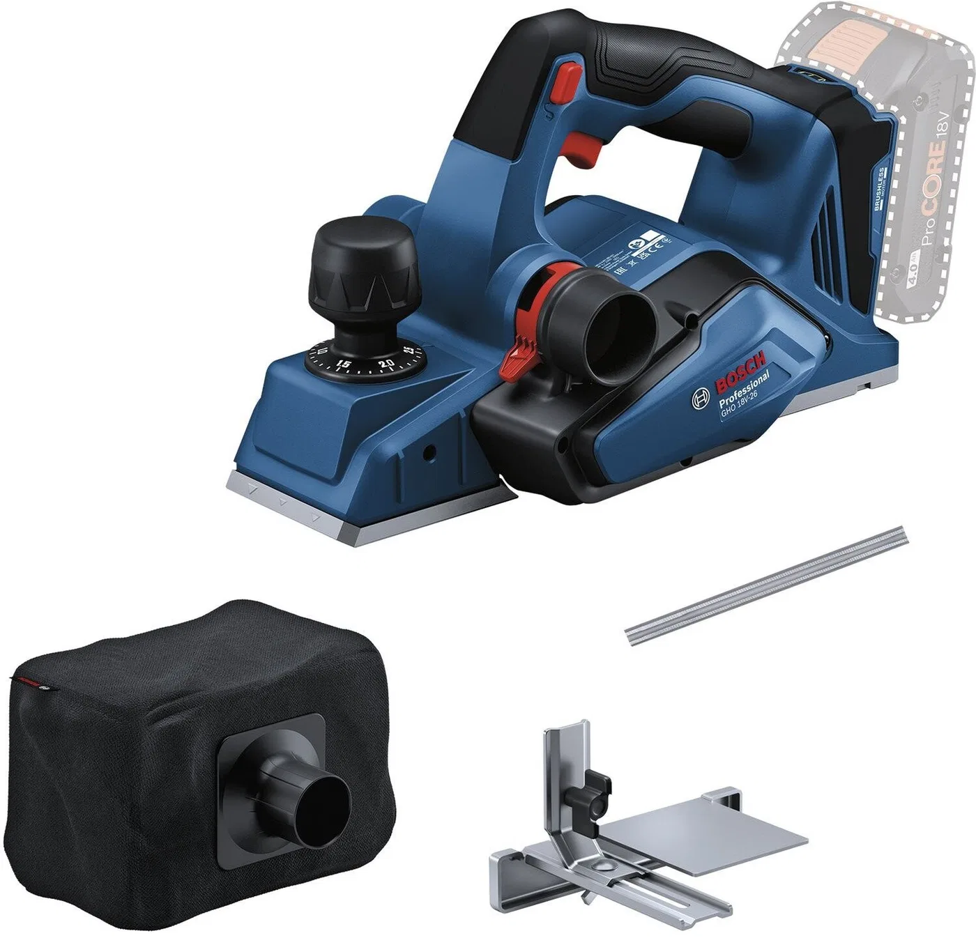 Bosch Akku-Hobel GHO 18V-26 solo L (06015B5000) – SOLO