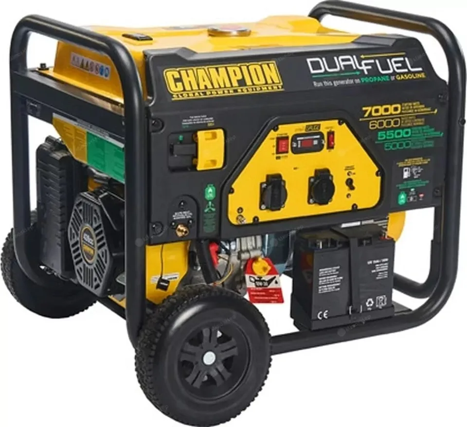 Champion EU 7000-Watt-LPG-Dual-Fuel-Generator mit Elektrostart