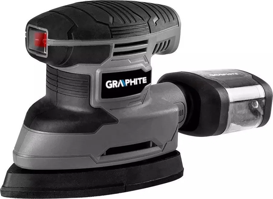 Graphite-Schleifmaschine Delta-Oszillationsschleifer 180 W, Schleifplatte 140 x 140 x 80 mm 59G336