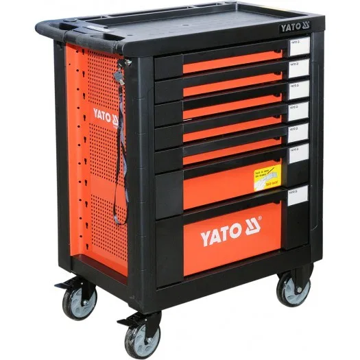 Yato-Werkzeugwagen mit 7 Schubladen und Zubehör (YT-55290)