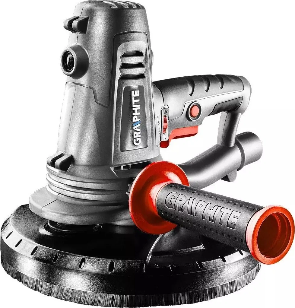 Graphite-Schleifmaschine Gips-Schleifmaschine 1050 W, Scheibe 225 mm, mit Staubabsaugung 59G262