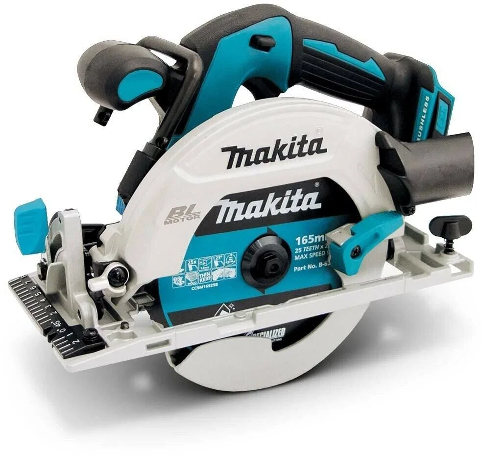 Makita DHS680ZJ tragbare Kreissäge 16,5 cm Schwarz, Blau, Grau 5000 U/min