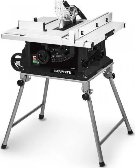 Graphite-Kreissäge – Tischkreissäge 1600 W, 254/30 mm, klappbarer Tisch