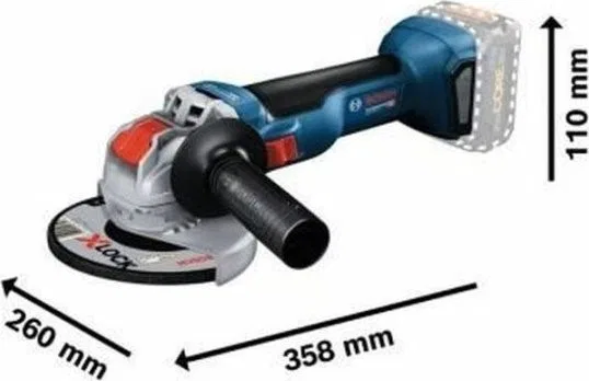 Bosch-Winkelschleifer X-LOCK GWX 18V-10 06017B0100