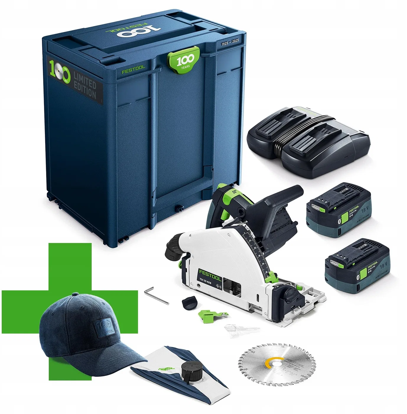 Festool-Kreissäge TSC 55 KEBI-Plus/XL 100Y Limited Edition 2 x 18 V 160 mm