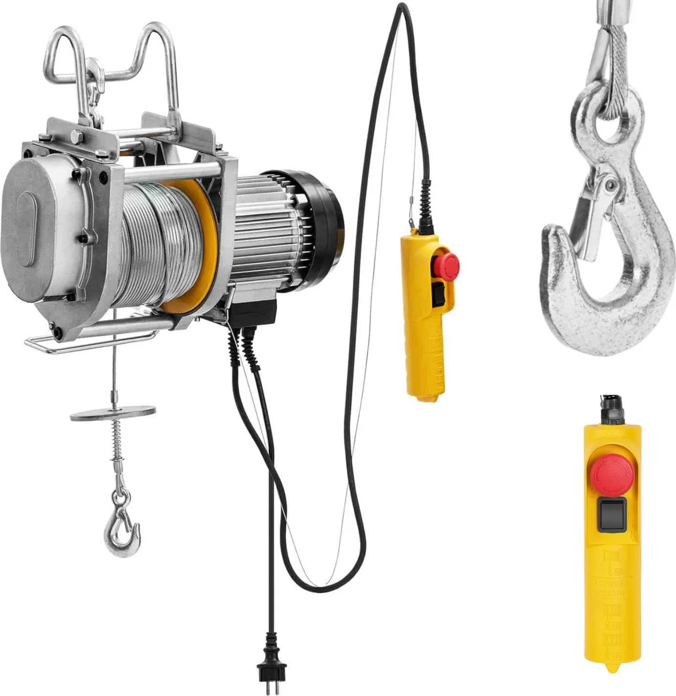 MSW Elektrische Seilwinde 1300 W, 60 m, 250 kg Elektrische Seilwinde 1300 W, 60 m, 250 kg