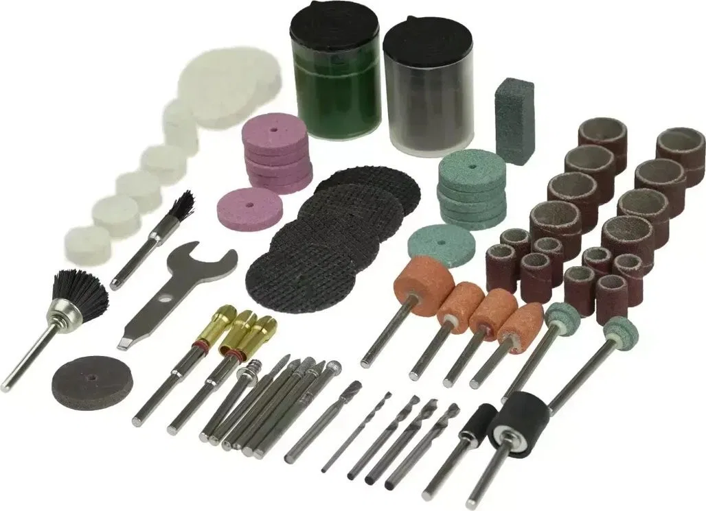 Schleifmaschine Dedra ZUBEHÖR FÜR DIE MINISCHLEIFMASCHINE DEDRA 08T698, 99-TEILIGES SET