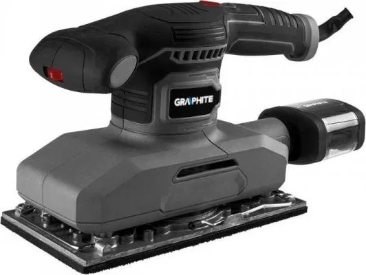 Graphite-Schleifmaschine Exzenterschleifer (Exzenterschleifer 380 W, Schleifplatte 115 x 230 mm)