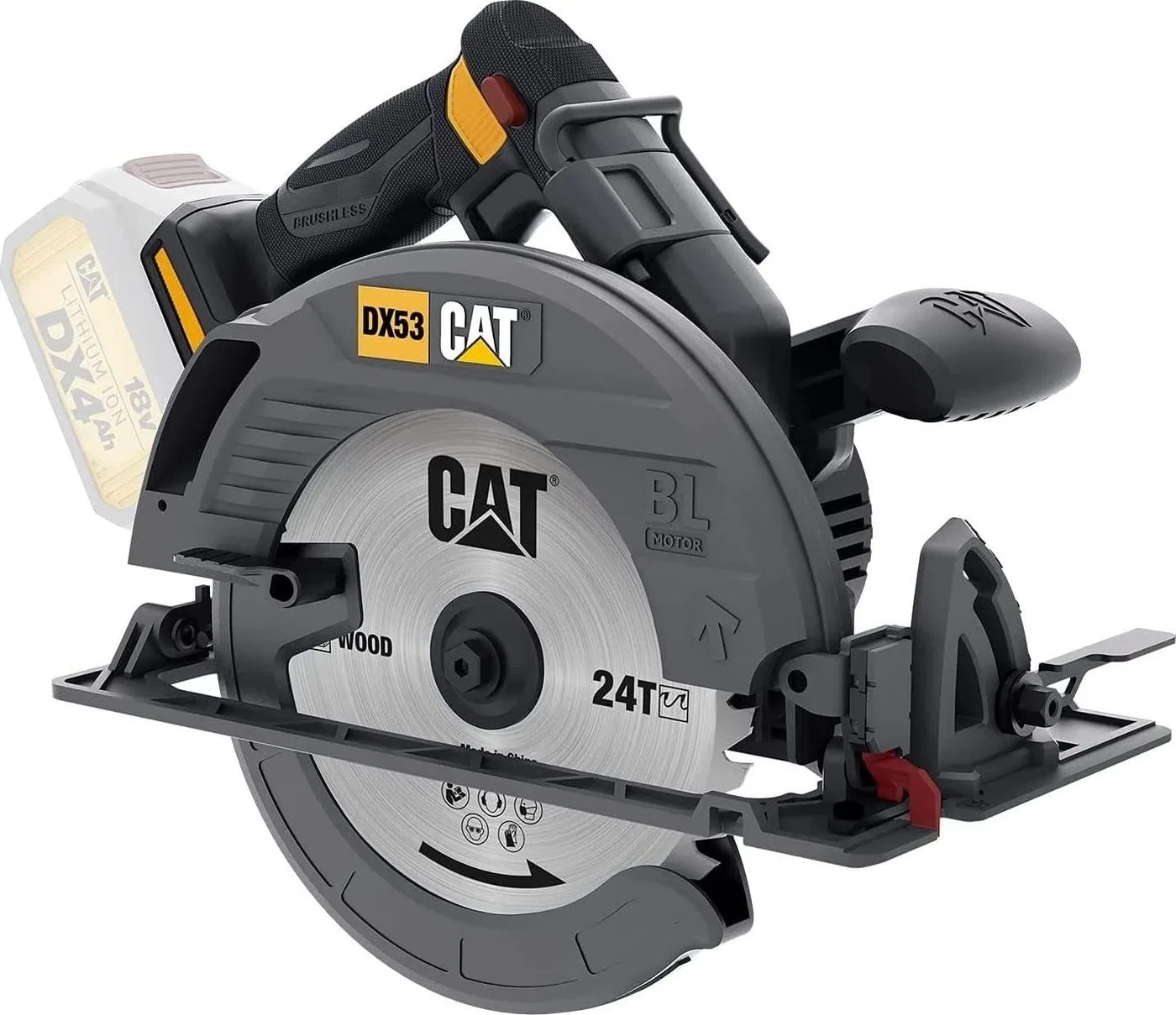 CAT DX53B 18-V-Kreissäge, 185 mm