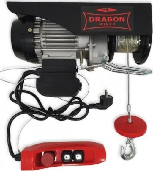 Dragon Winch Werkstatt-Winde, elektrisch DWI HD 230 V, 12 m, Tragkraft 125/250 kg (Kabelfernbedienung)