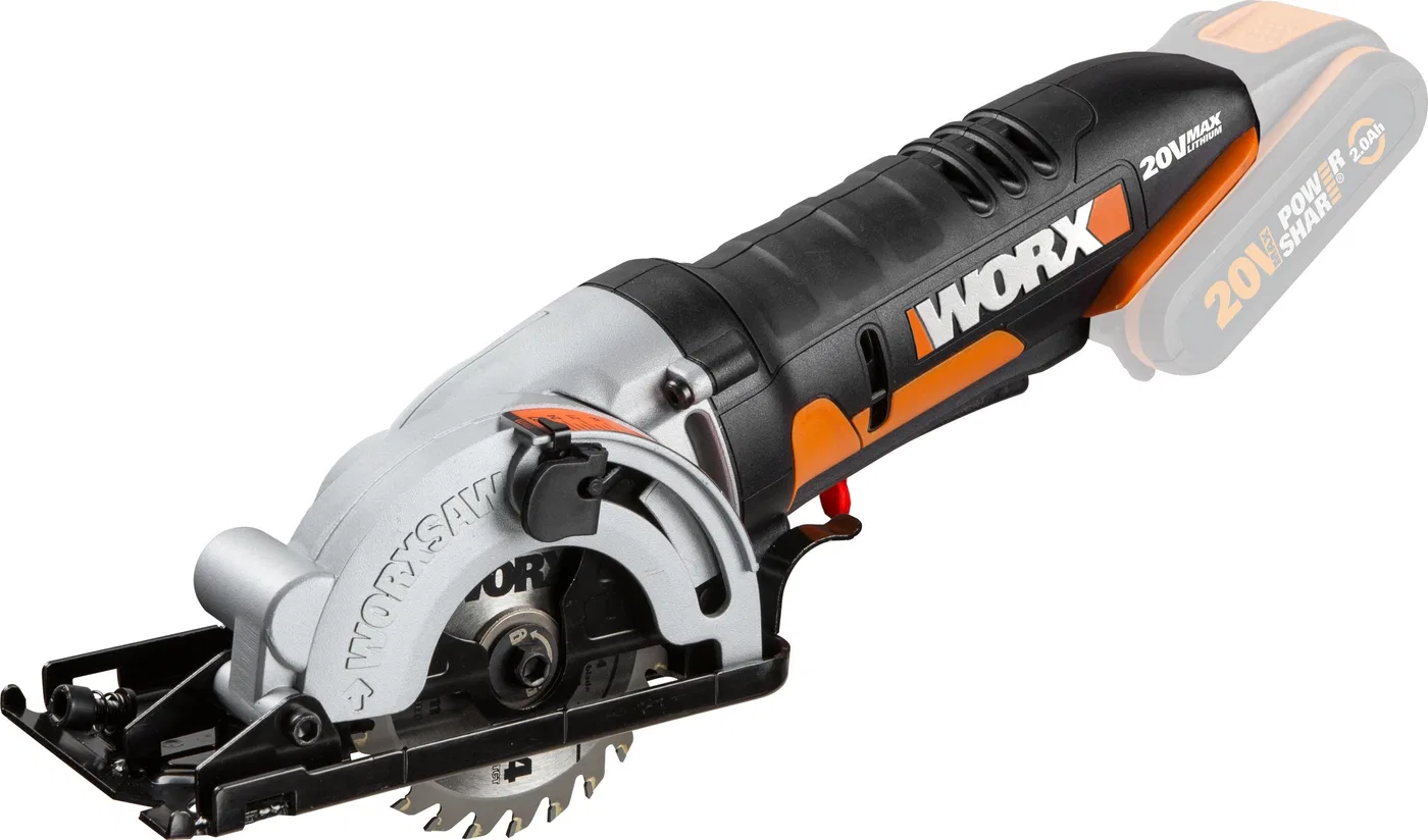 Worx WX527.9 20-V-Kreissäge, 85 mm