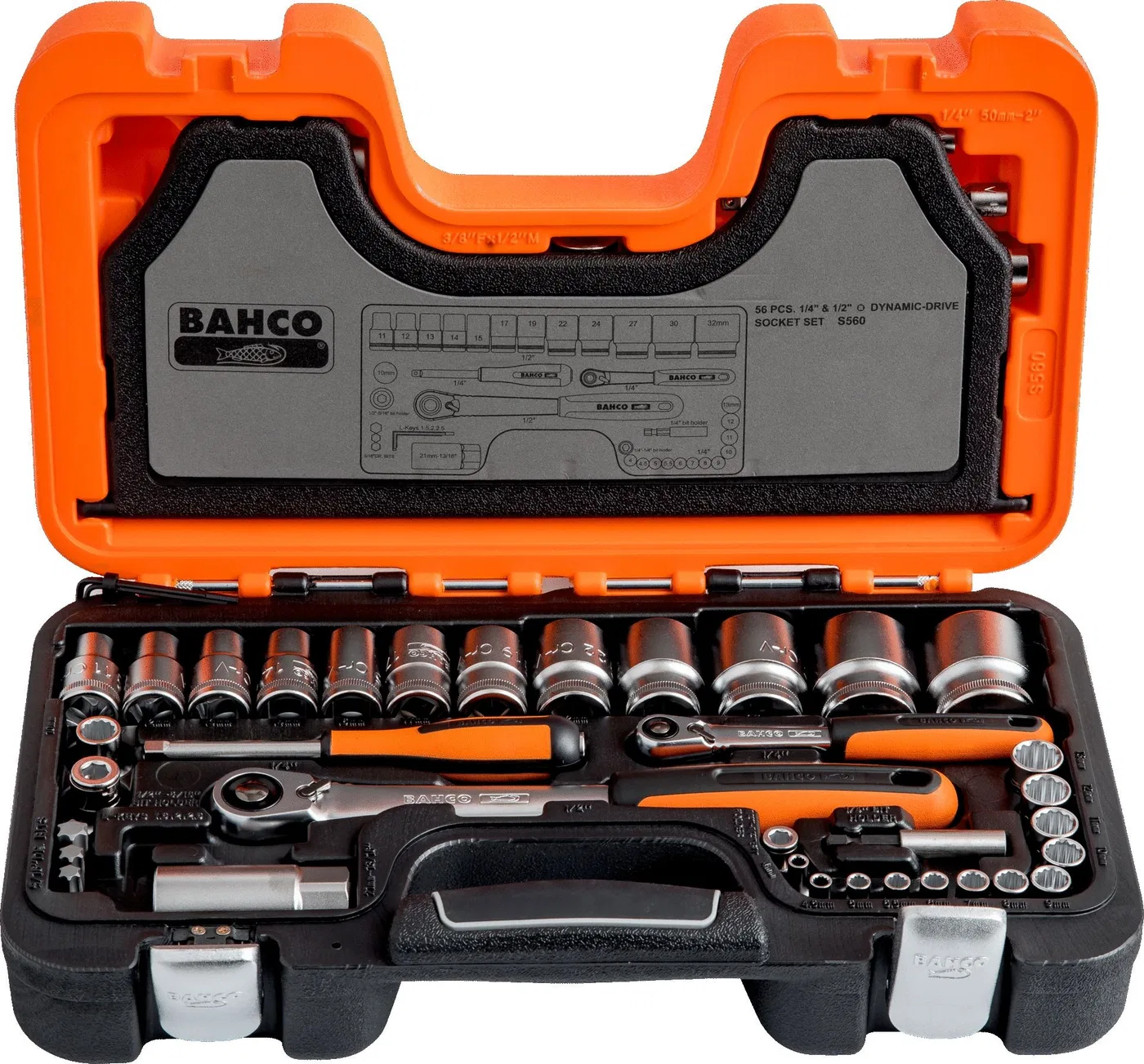 Bahco-Werkzeugset, 56-teilig (S560)