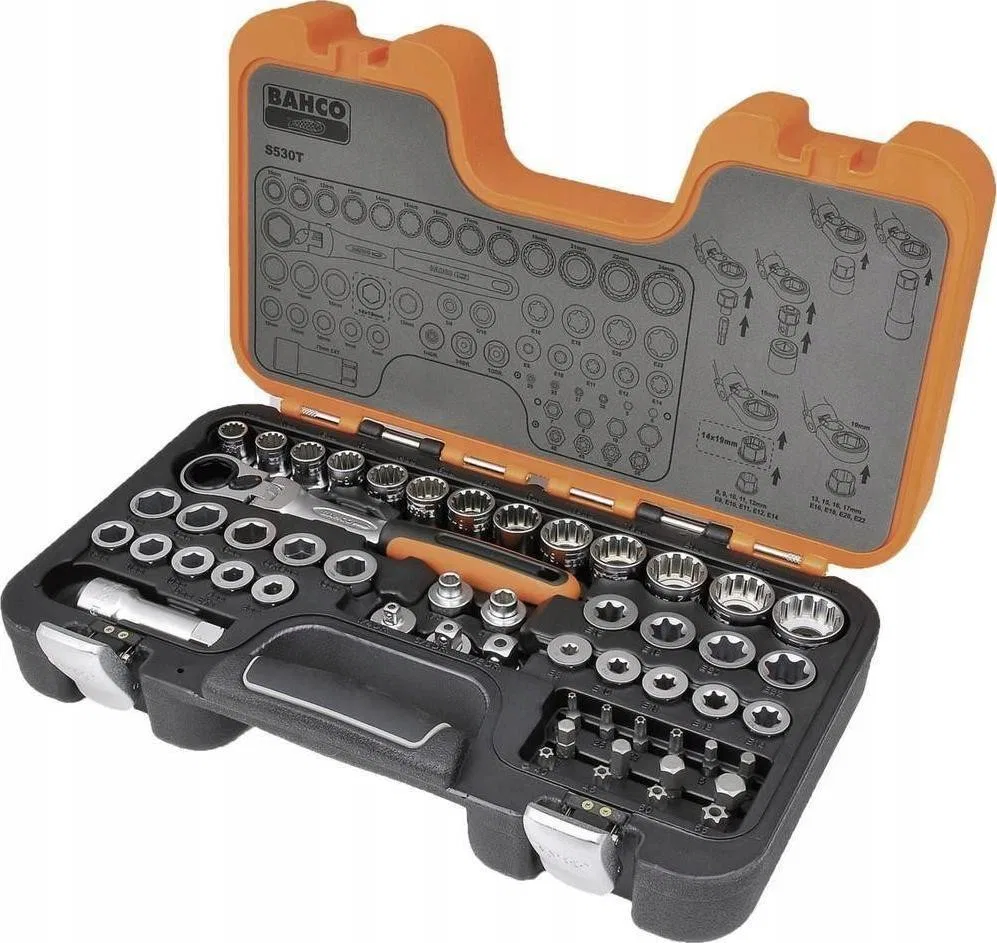 Bahco-Werkzeugset, 53-teilig (S530T)