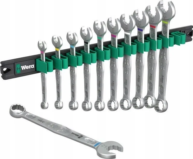 Werkzeugset Wera Wera 9640 Magnetic Strip 6003 Joker 1, 11-teilig, Schraubenschlüssel (Kombinationsschlüssel-Set)