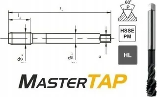 Fanar Gewindebohrer M24 DIN-376C R45 (6XH) HSSE-PM HL MASTERTAP