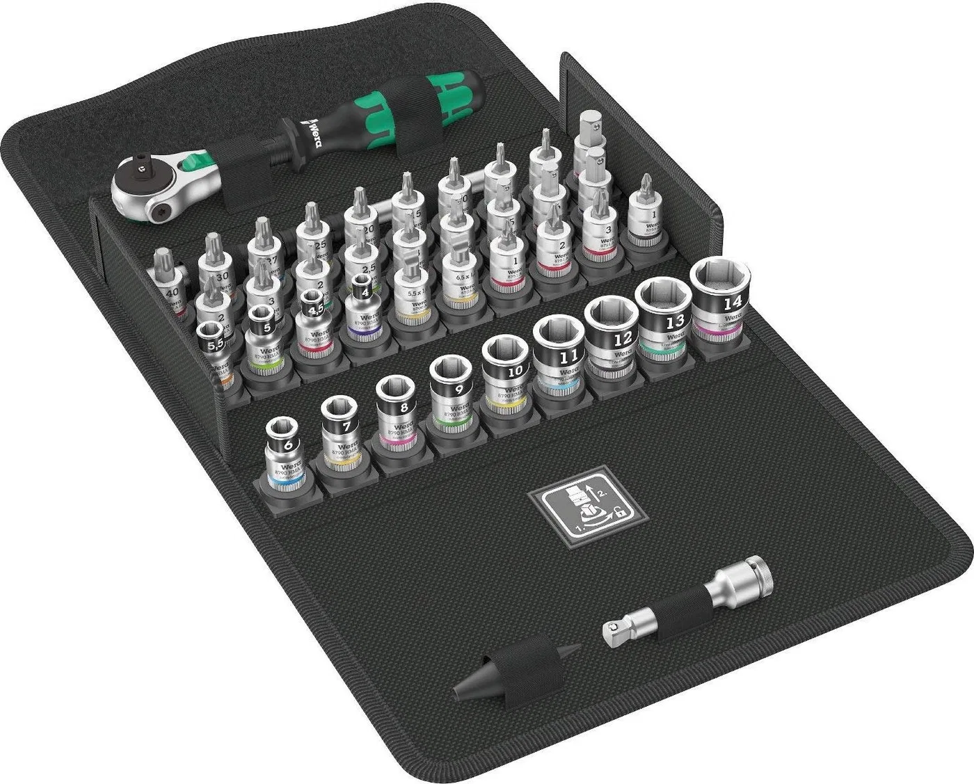 Wera 8100 SA All-in-Werkzeugset, 42-teilig (05003755001)