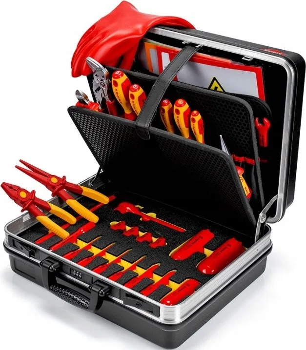 Knipex-Werkzeugset: BASIC-WERKZEUGKoffer für Elektromobilität, 465 × 200 × 410 mm