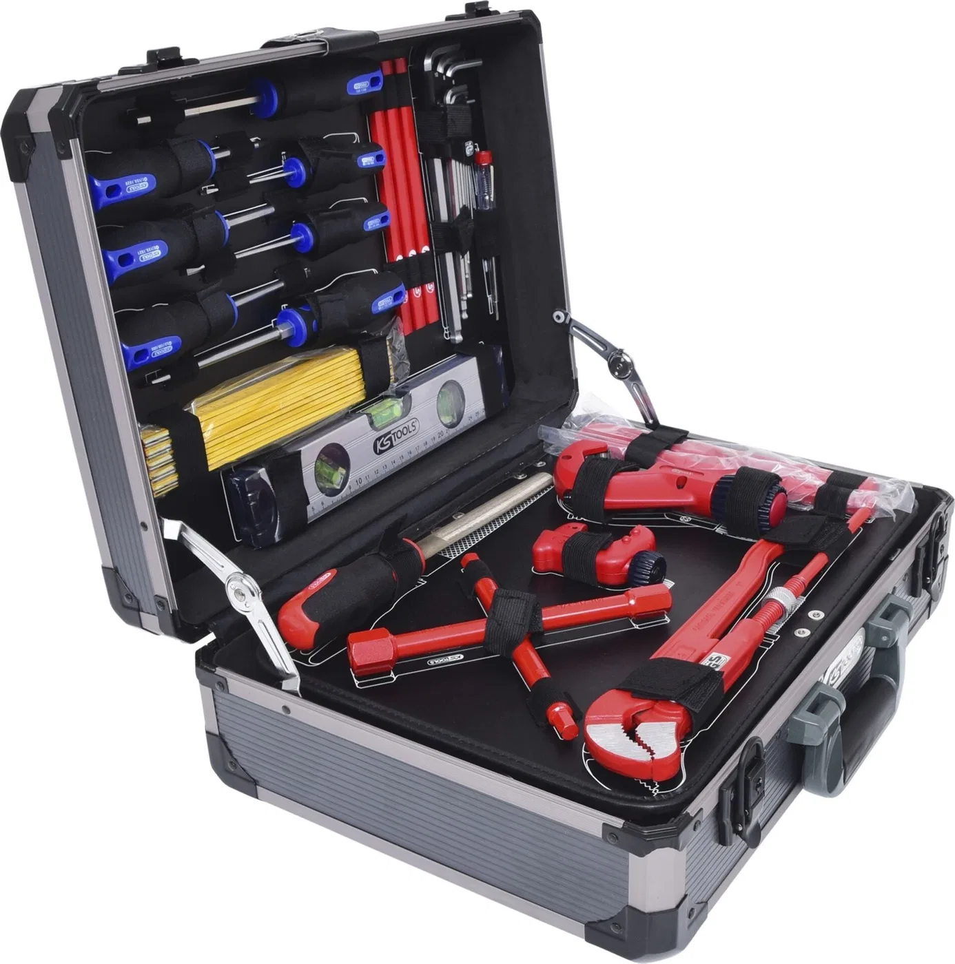 KS Tools 1/4 + 1/2 Werkzeugsatz für Sanitär und Heizung, 95-teilig