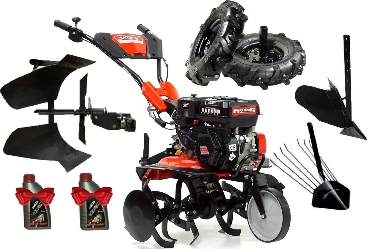 Hortmasz-Motorhacke HGS LX750 HS212 HORTMASZ mit Verbrennungsmotor + 8-teiliges Zubehörset