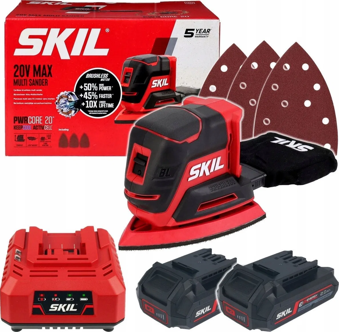 SANDER MULTI CORDLESS 3715CA 20V BL