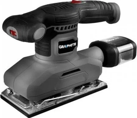 Graphite-Schleifmaschine Exzenterschleifer (Exzenterschleifer 260 W, Schleifplatte 90 x 187 mm)
