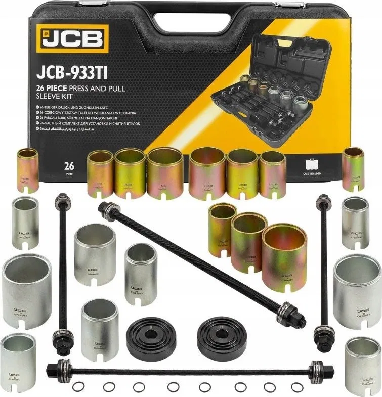 Hikoki JCB Abzieher-Set für Buchsen und Lager des Sockelarms, 26-teilig