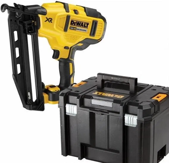 Dewalt DEWALT 18-V-Akku-System (18V XR bürstenloser Nagler für den Innenausbau, Nägel 32–63 mm, Koffer) – DCN660NT-XJ