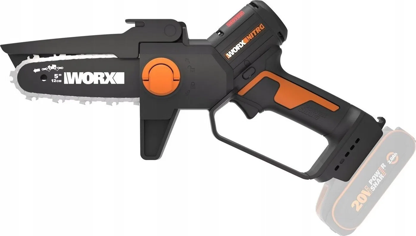 Worx WG325E.9 20-V-Kettensäge, 12 cm
