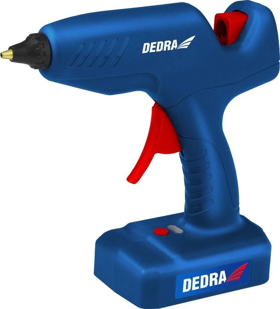 Dedra Klebepistole Heißklebepistole 60 W, 11,2 mm, 12 V, kabellos