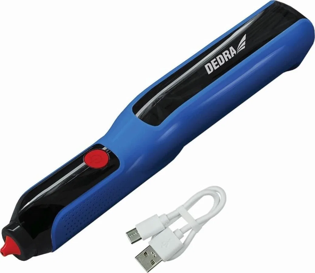 Dedra Heißklebepistole 4V, 2,0 Ah, 7–8 mm, kabellos, USB