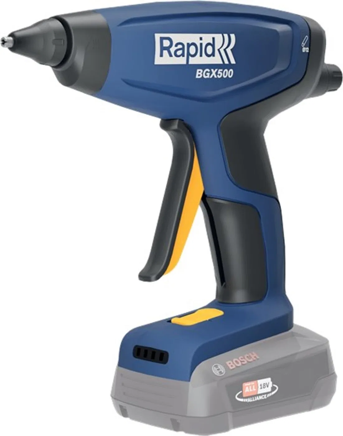 Rapid-Klebepistole, Modell BGX500 P4A, im Karton