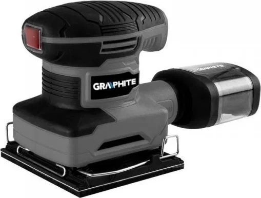 Graphite-Schleifmaschine – Exzenterschleifer, 240 W, Schleifplatte 110 x 100 mm, 59G322