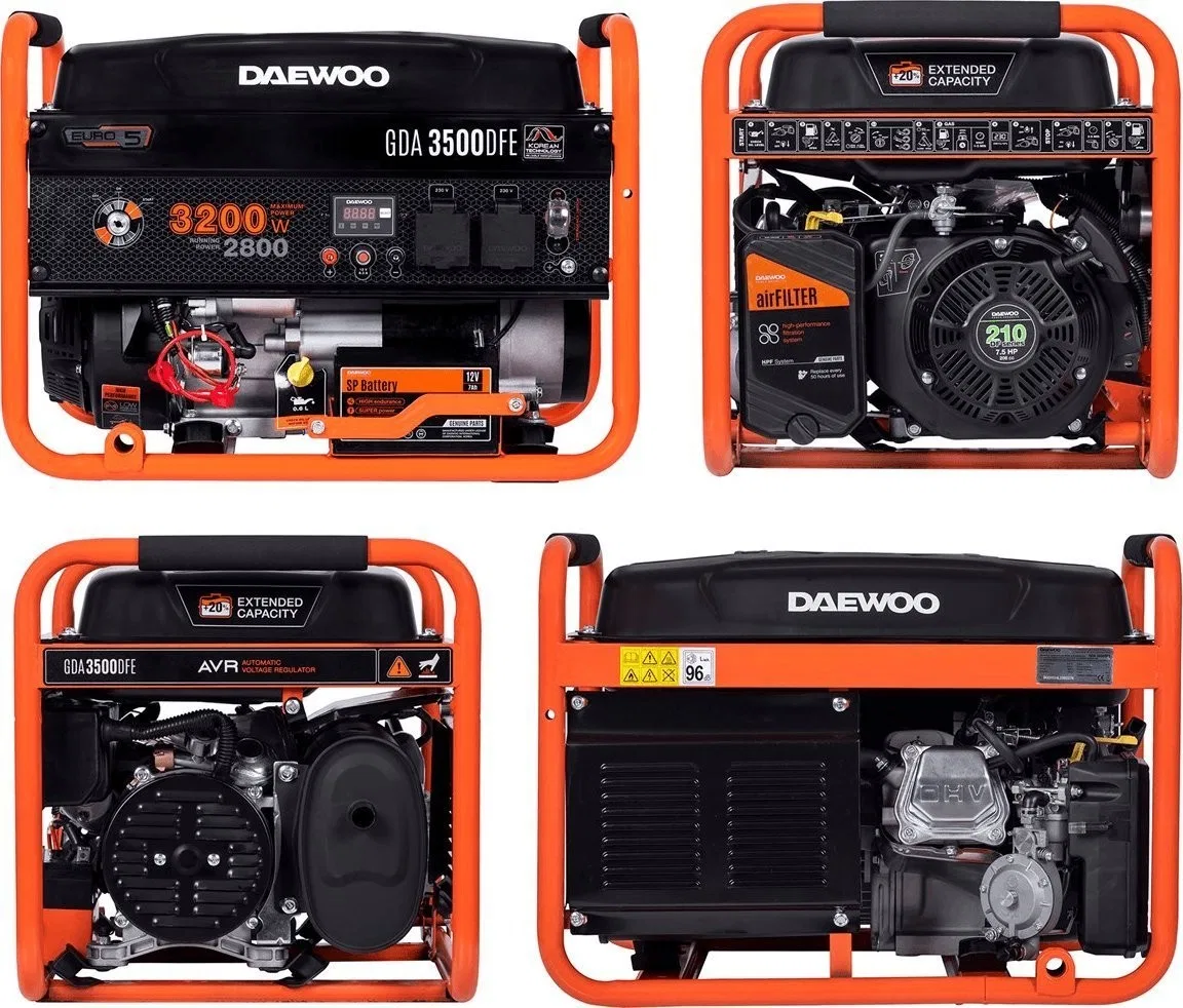 Daewoo-Stromaggregat GDA3500DFE, 3200 W, einphasig