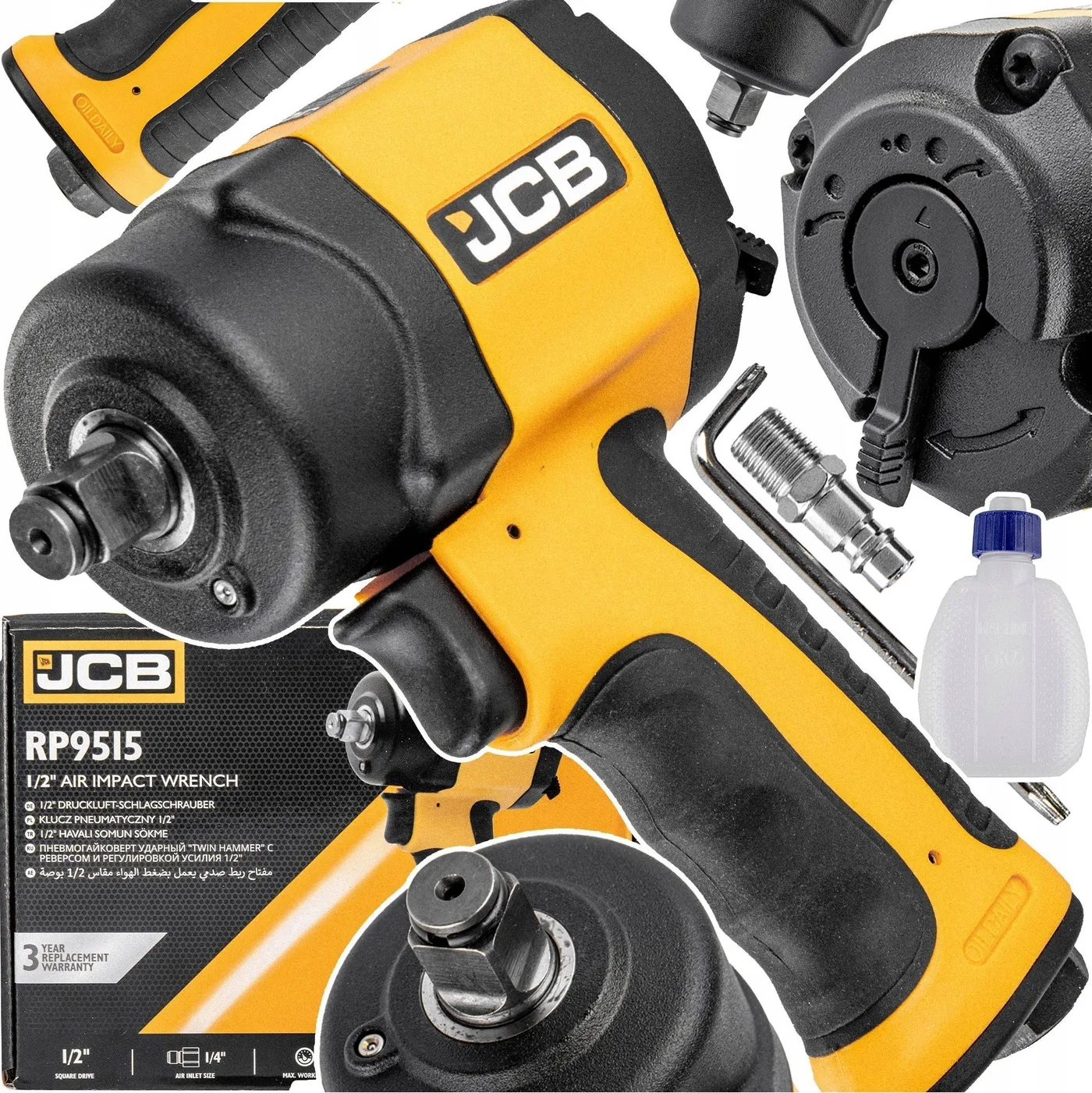 JCB-Schlagschrauber JCB-Druckluftschrauber 1/2" 1200 Nm