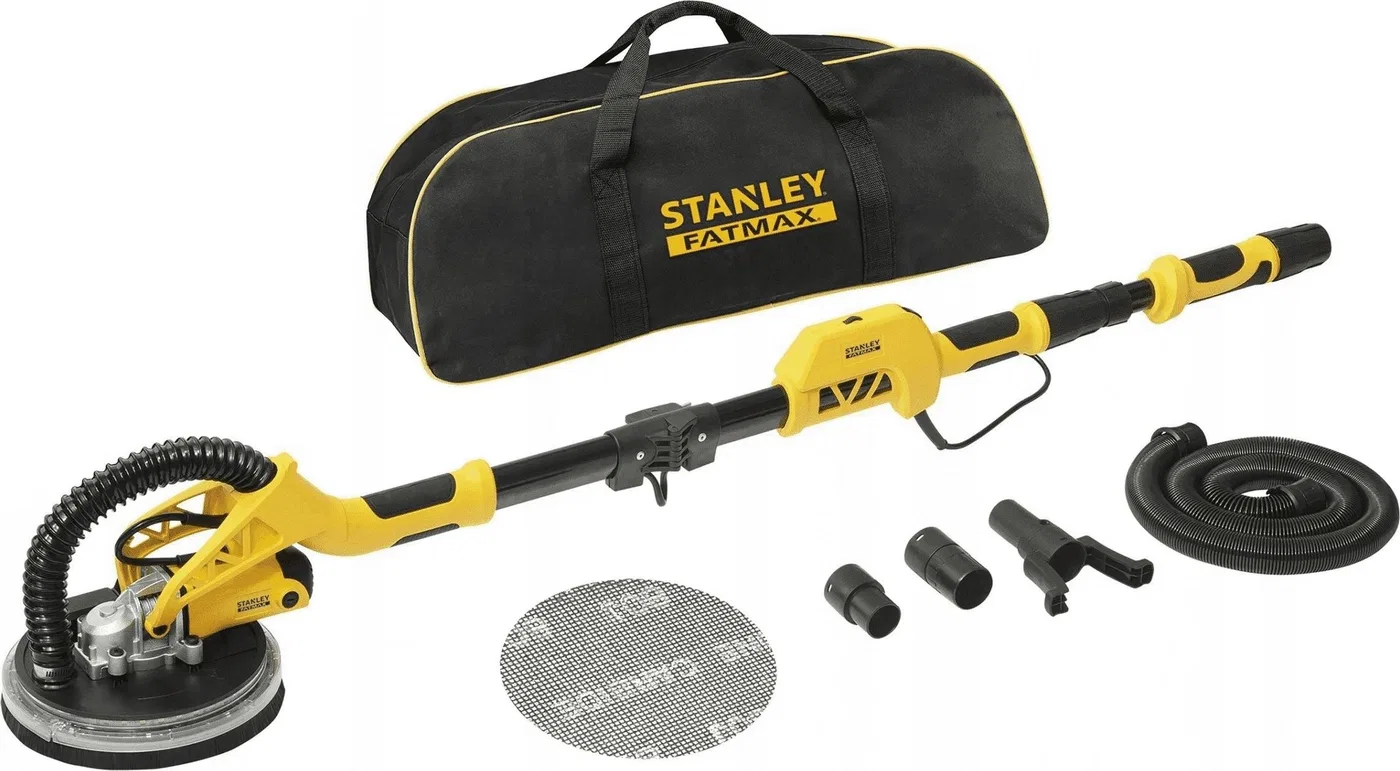 Stanley FATMAX 750-W-Schleifmaschine Ø225 mm SFMEE500S-QS für Gips + Tasche + Zubehör