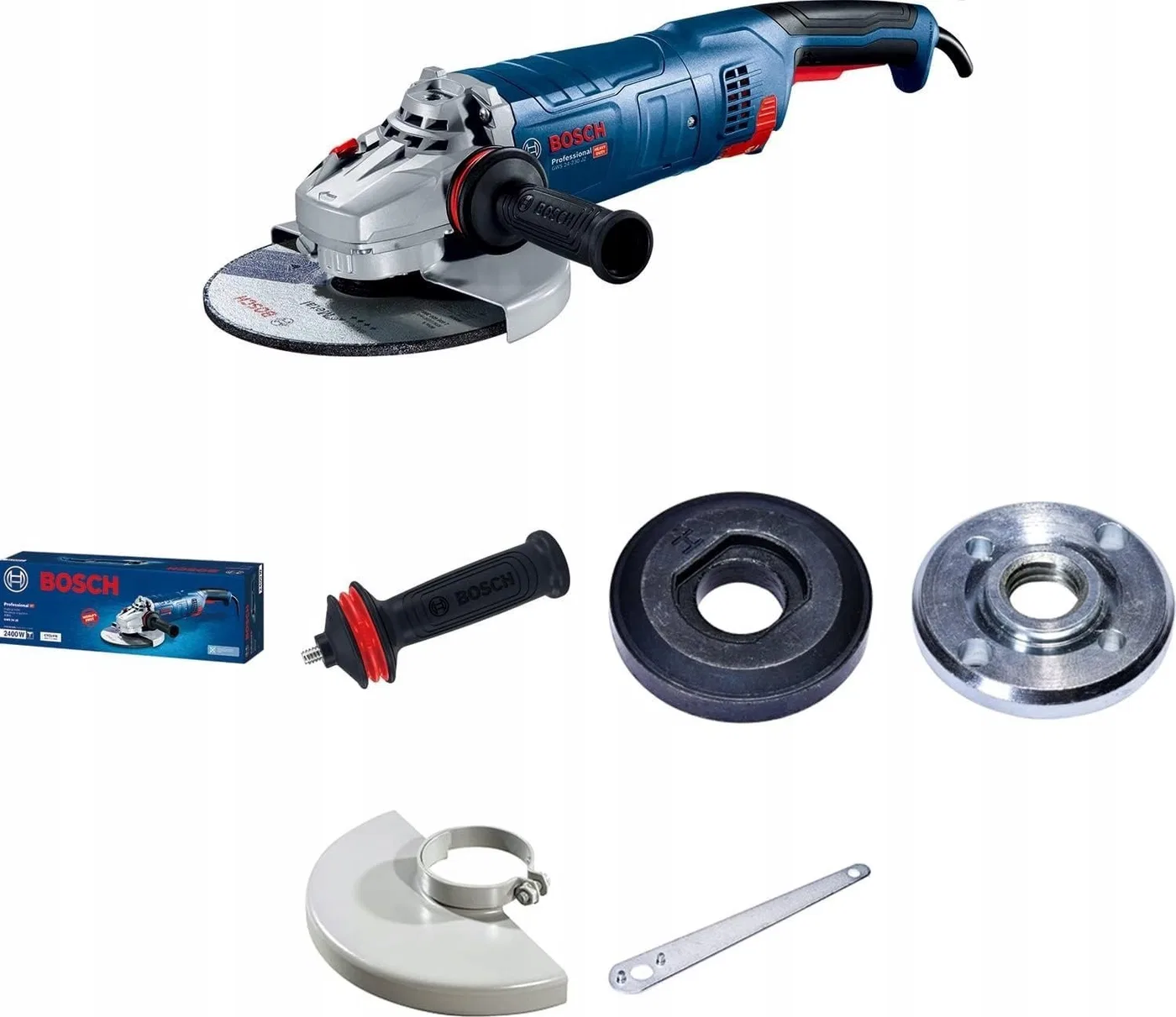 Bosch-Winkelschleifer GWS 24-230 PZ Professional (blau, 2.400 Watt)